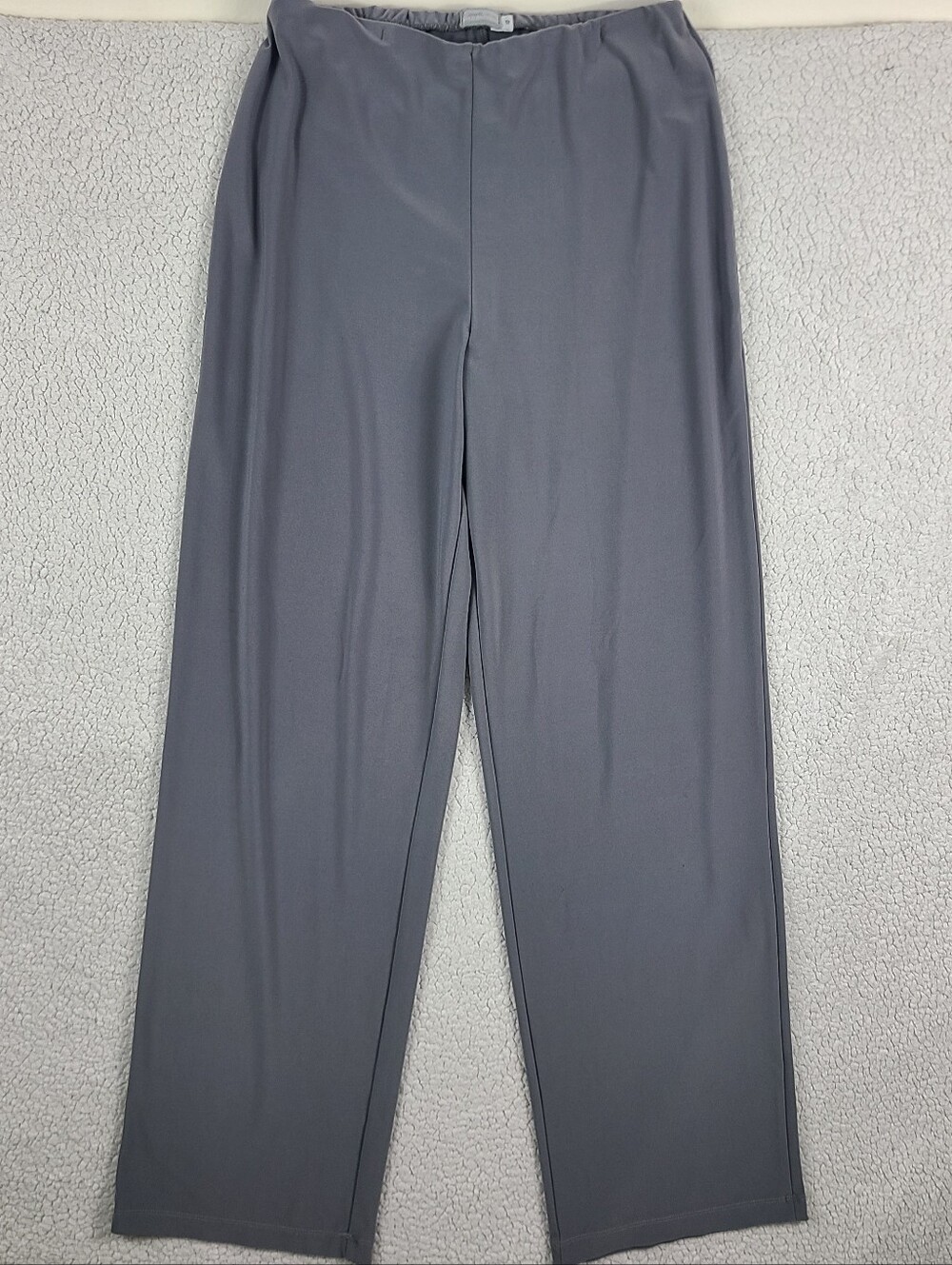 Sympli Gray Premium Matte Jersey Wide Leg Pull On Pants Size 10 High Rise